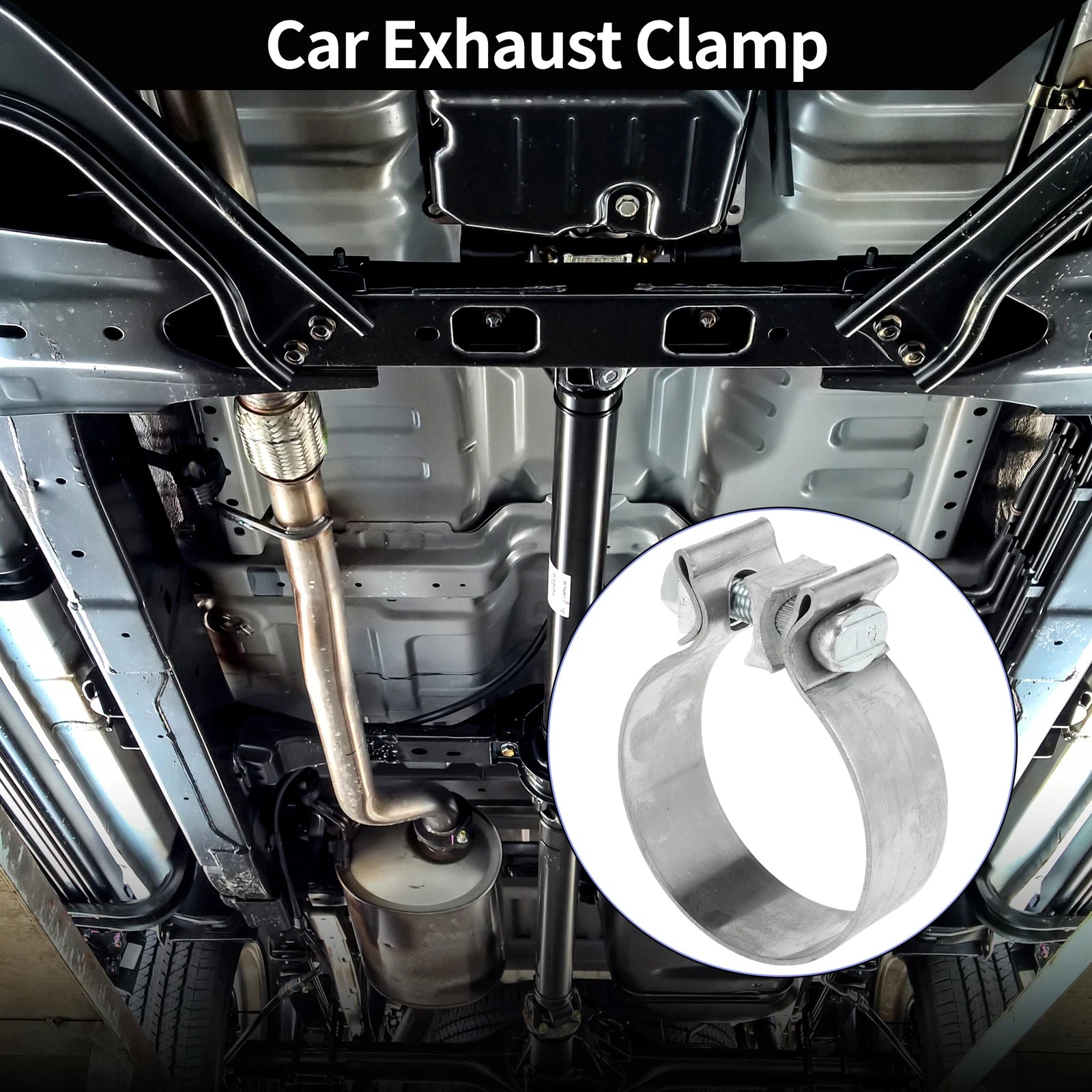 Exhaust Pipe Clamp for Car (2.87" 30mm)