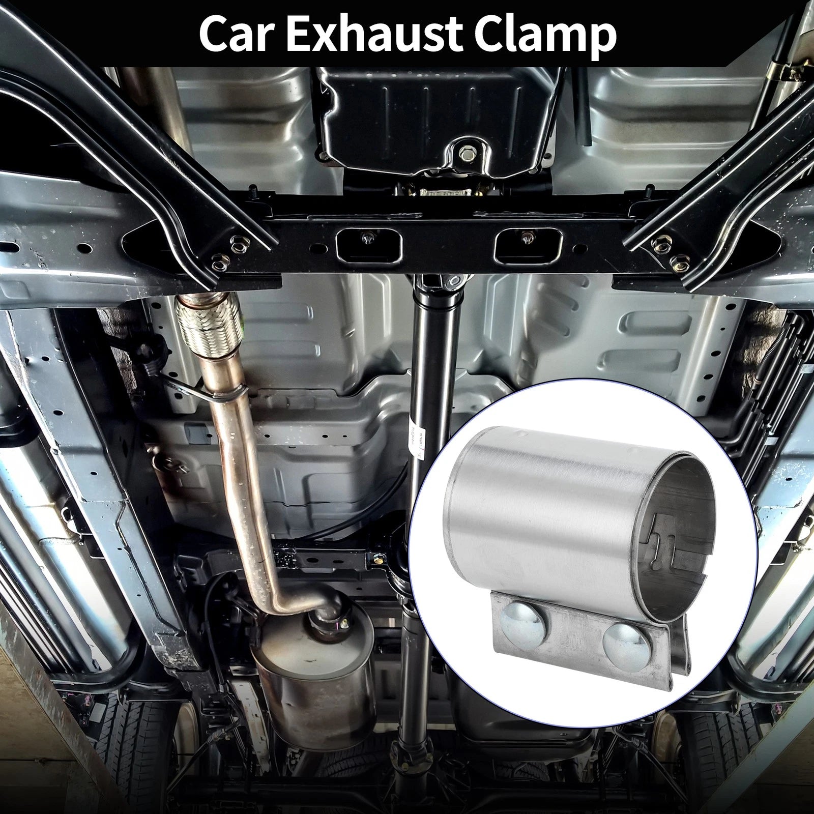Exhaust Pipe Clamp for Car (2.36" 87mm)