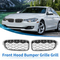 Front Hood Bumper Grille Grill Pair for BMW 3 Series (2013–2018)