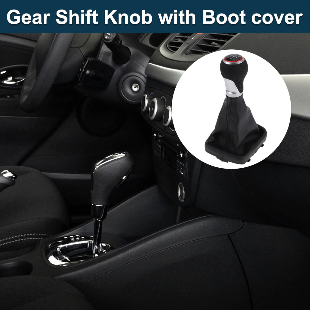 5 Speed Shift Knob with Boot Cover for Audi A3 S3 8P (2003–2013)