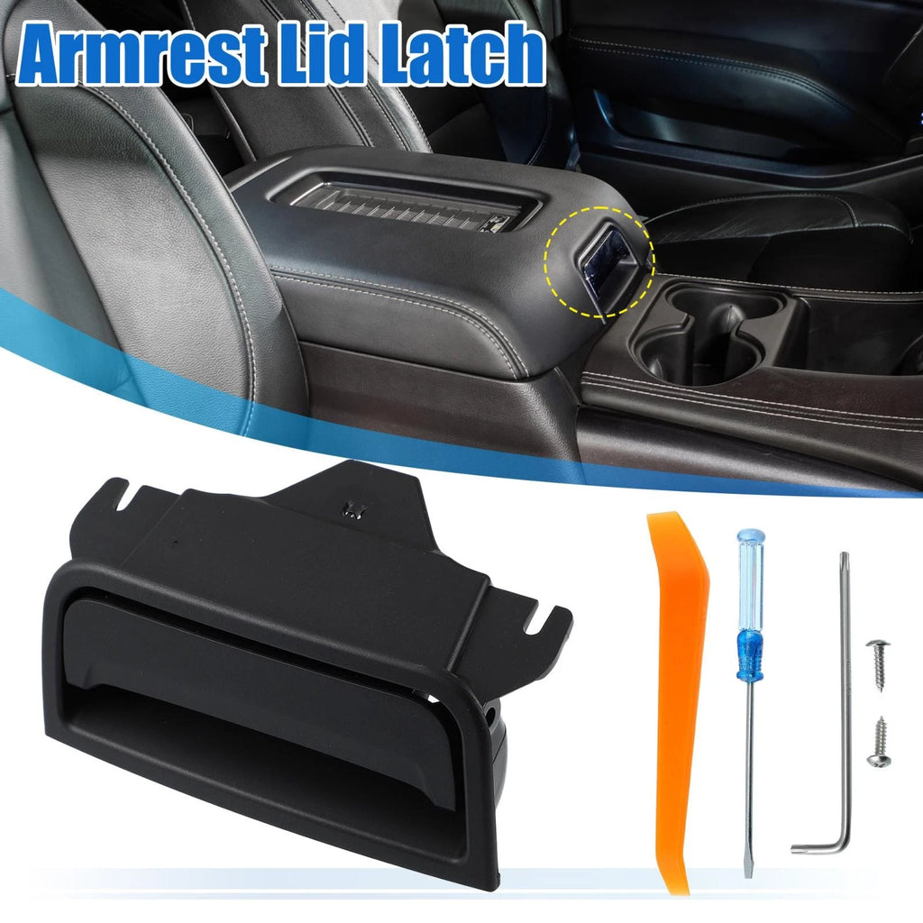 Center Console Cover Lock Armrest Lid Catch Plastic for GMC (2015–2022)