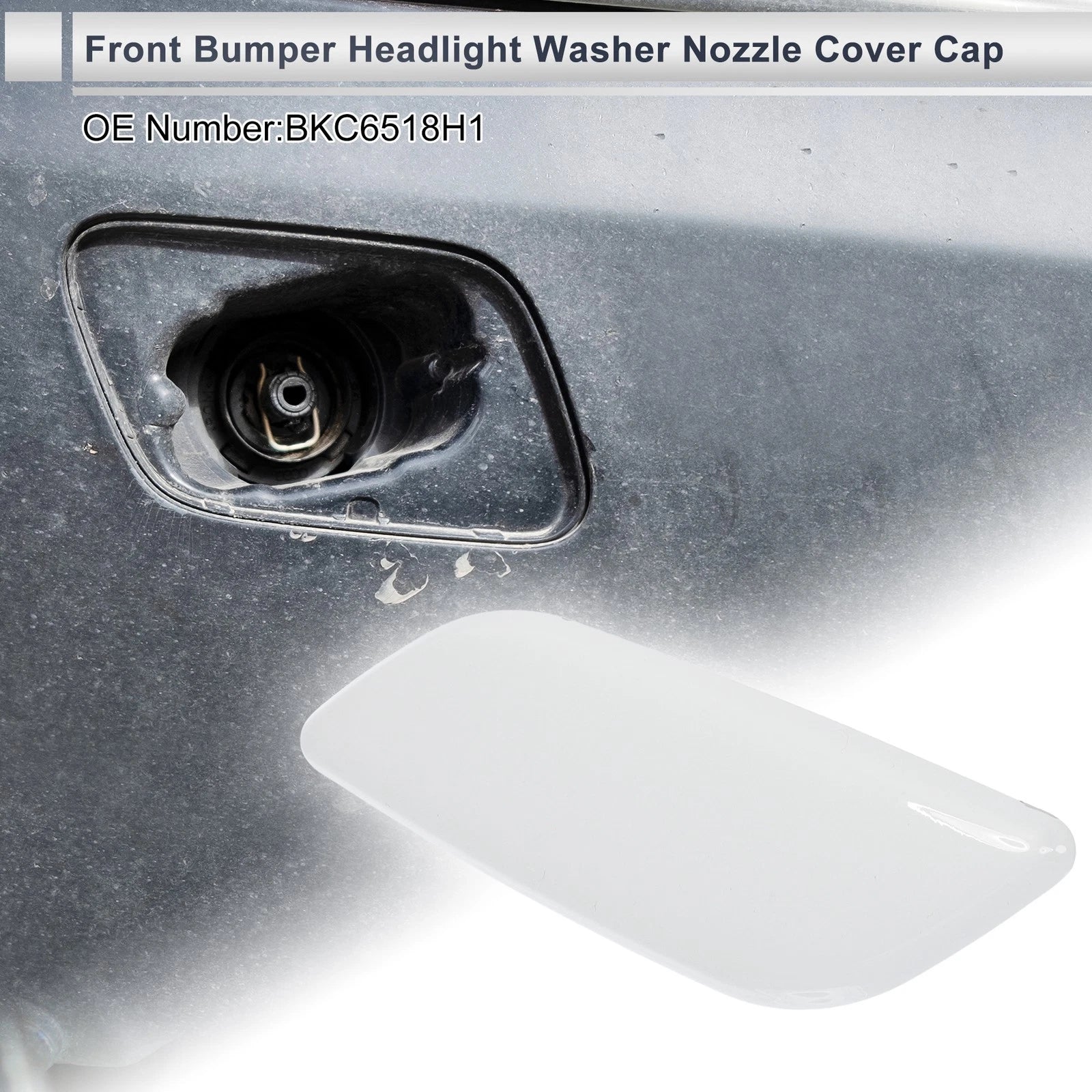 Front Left Headlight Washer Nozzle Cover Cap for Mazda 3 (2004–2013)