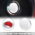 Start Stop Push Button Cover Cap for Audi A4L A6L Q5 A5 A7 (Silver Tone 2020–2024)