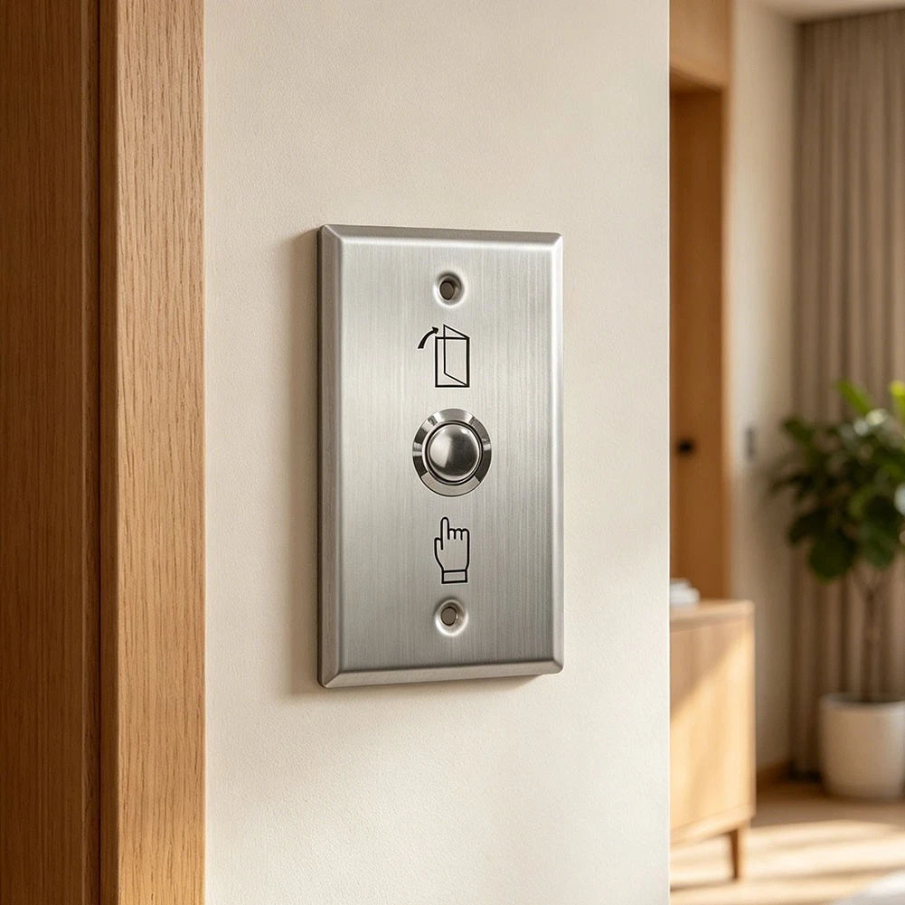 Push Button Exit Switch for Electric Locks (Compatible with Stainless Steel)