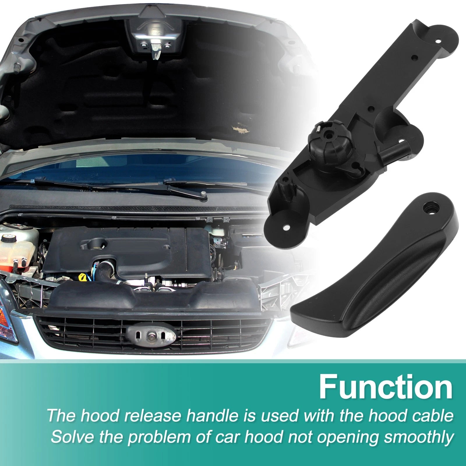 Hood Latch Release Handle Replacement for BMW 7 Series E65 760i (2003–2008)
