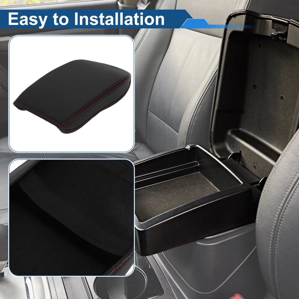 Armrest Cover for Mazda CX-5 (2018–2024) Anti-Scratch Black Red