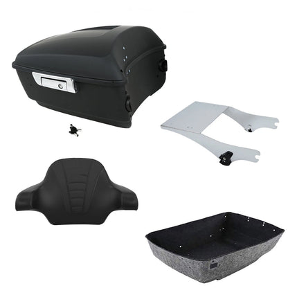 Backrest Pad Mount Rack for Harley Touring (1997–2008) Matte Black