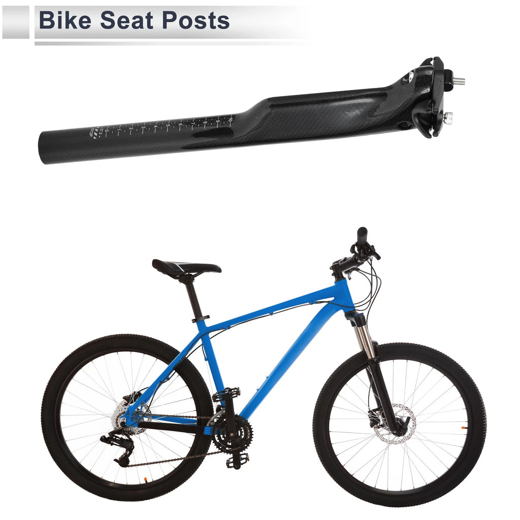 Bike Seat Posts 27.2x300mm Replacement Saddle Post for Universal Fit