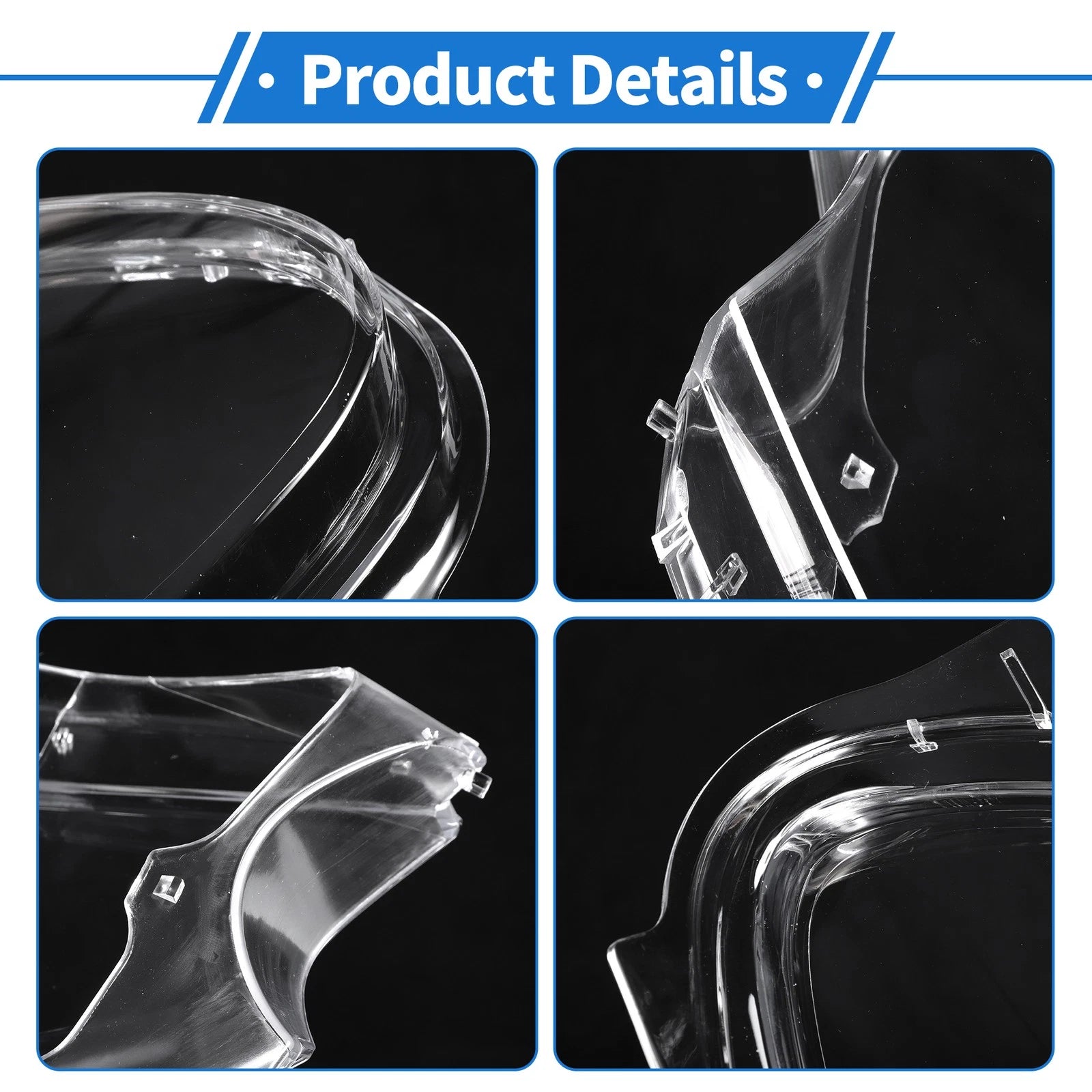 Headlight Lens Cover for Porsche Macan (2014–2018) PC Clear