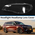 1 Pcs Front Left Headlight Lens Cover Replacement for BMW X5 E70 (2008–2013)