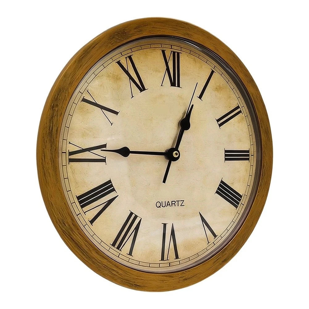 Plastic Wall Clock 25cm with Hinged Face and Secret Compartment