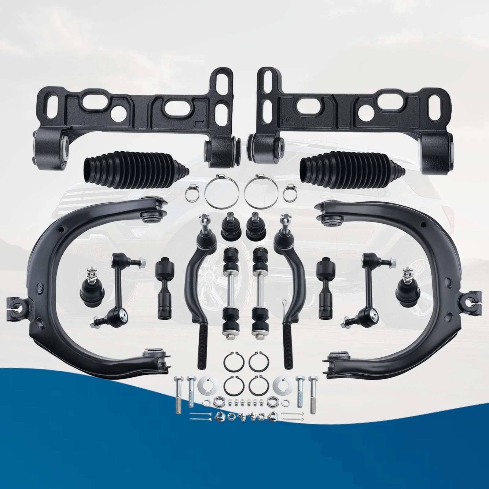18x Front Upper Control Arms w/ Bracket Kit for Chevy Trailblazer (2008–2009)