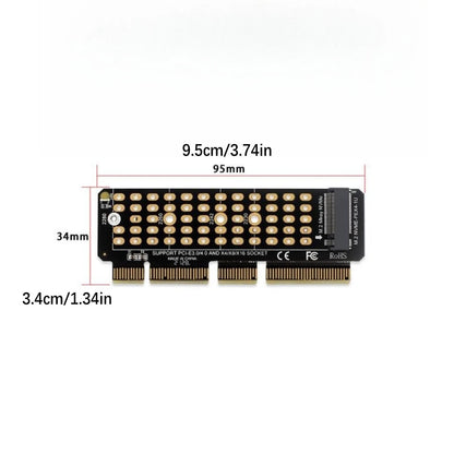 M.2 NVMe SSD to PCI-E Adapter Card PH41-U1 (Full Speed 2280)