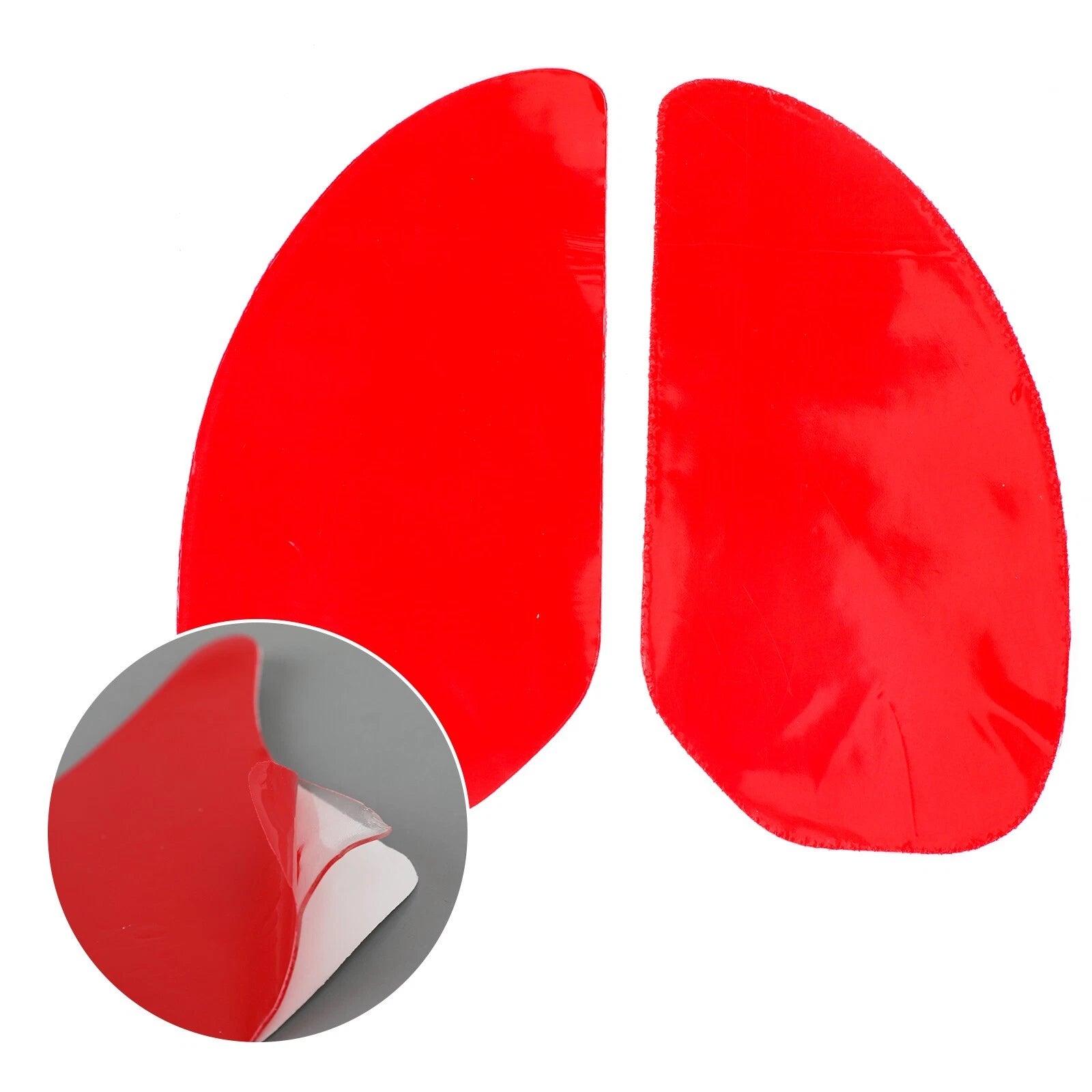 2X Side Tank Traction Grip Pads for Cafe Racer Custom Bobber Chopper T9