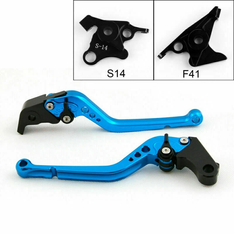 Long Brake Clutch Levers for Suzuki Hayabusa GSXR1300 (2008–2014) Blue T9