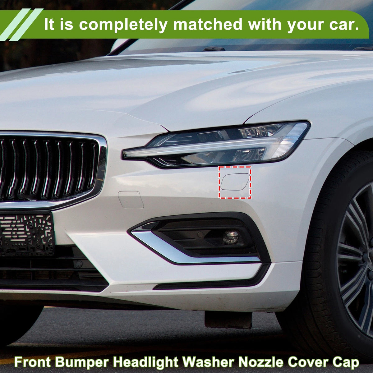 Front Left Washer Nozzle Cover Cap No. 39820312 for Volvo S60 (2014–2016) Gray