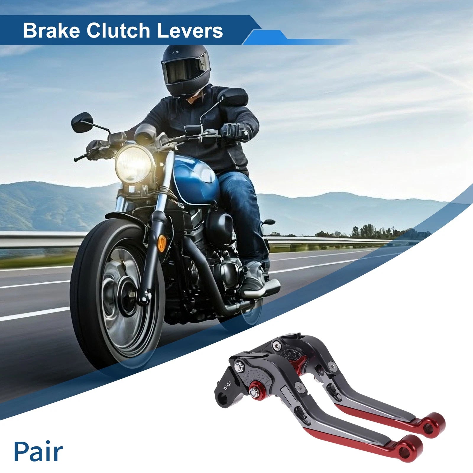 Adjustable Clutch Lever Short Long for Honda X11 (1999–2002) Titanium Red