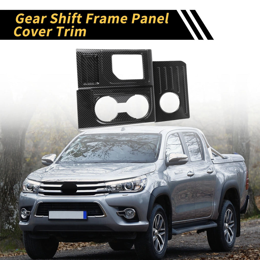 Gear Shift Frame Panel Cover Trim Carbon Fiber Pattern for Toyota Tundra (2014–2021)