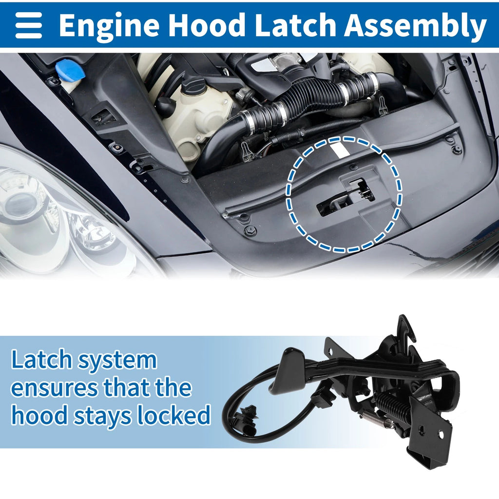 Hood Latch Assembly Replacement for Hyundai Kona (2018–2023)