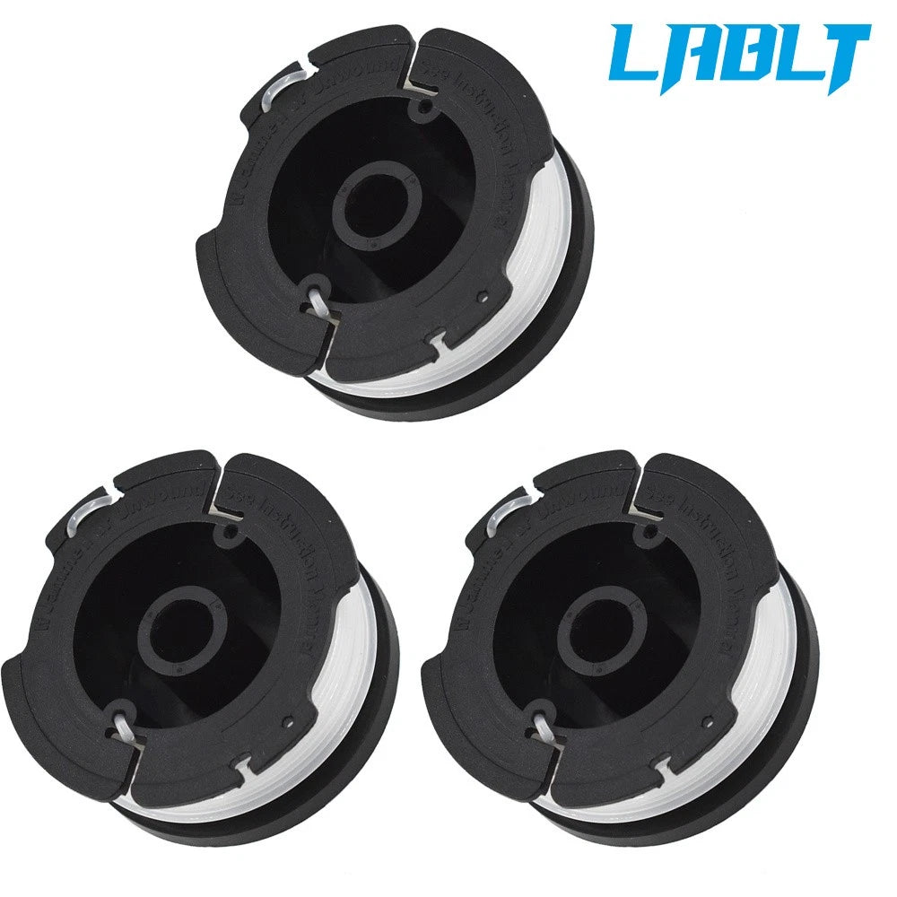 3X Trimmer Spools for Black+Decker GH900 (AF-100-3ZP) 0.065" Line
