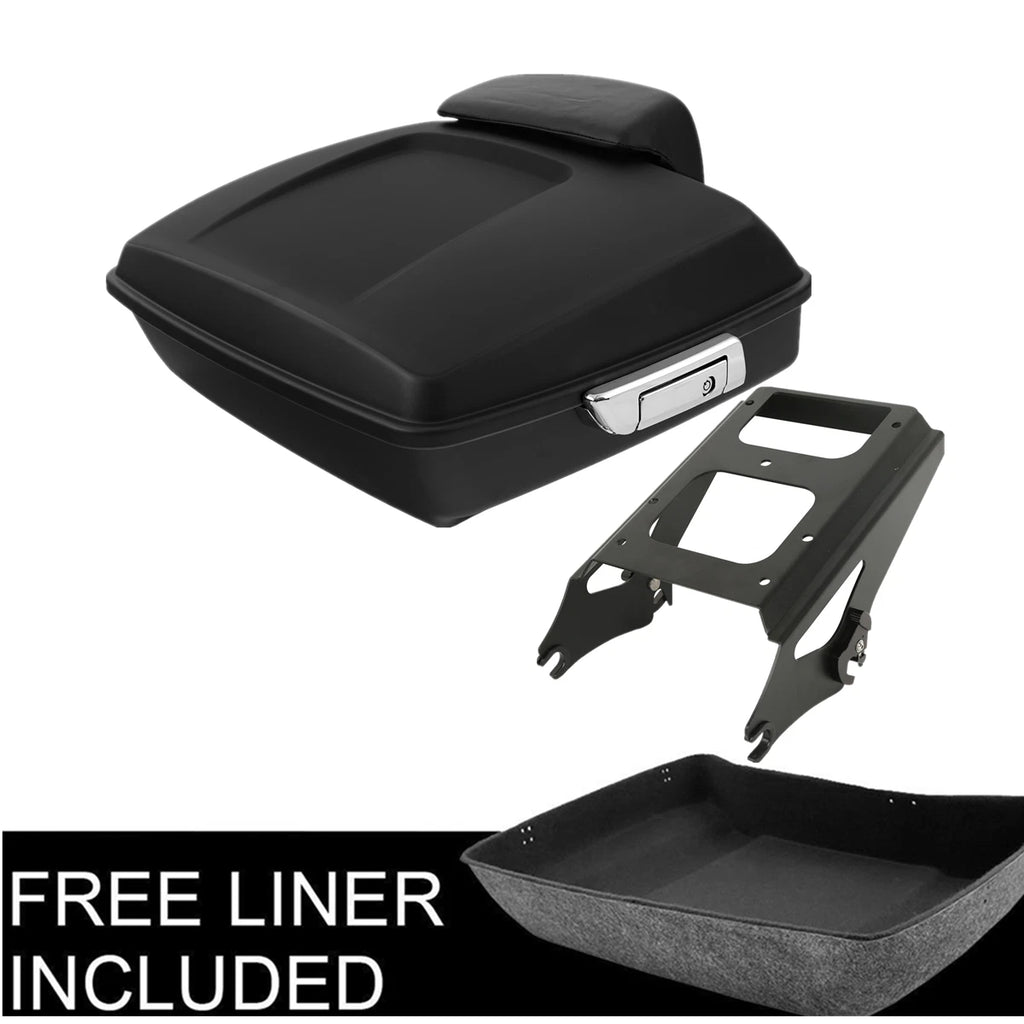 Chopped Trunk Mount Rack for Harley Touring (2009–2013) Matte Black