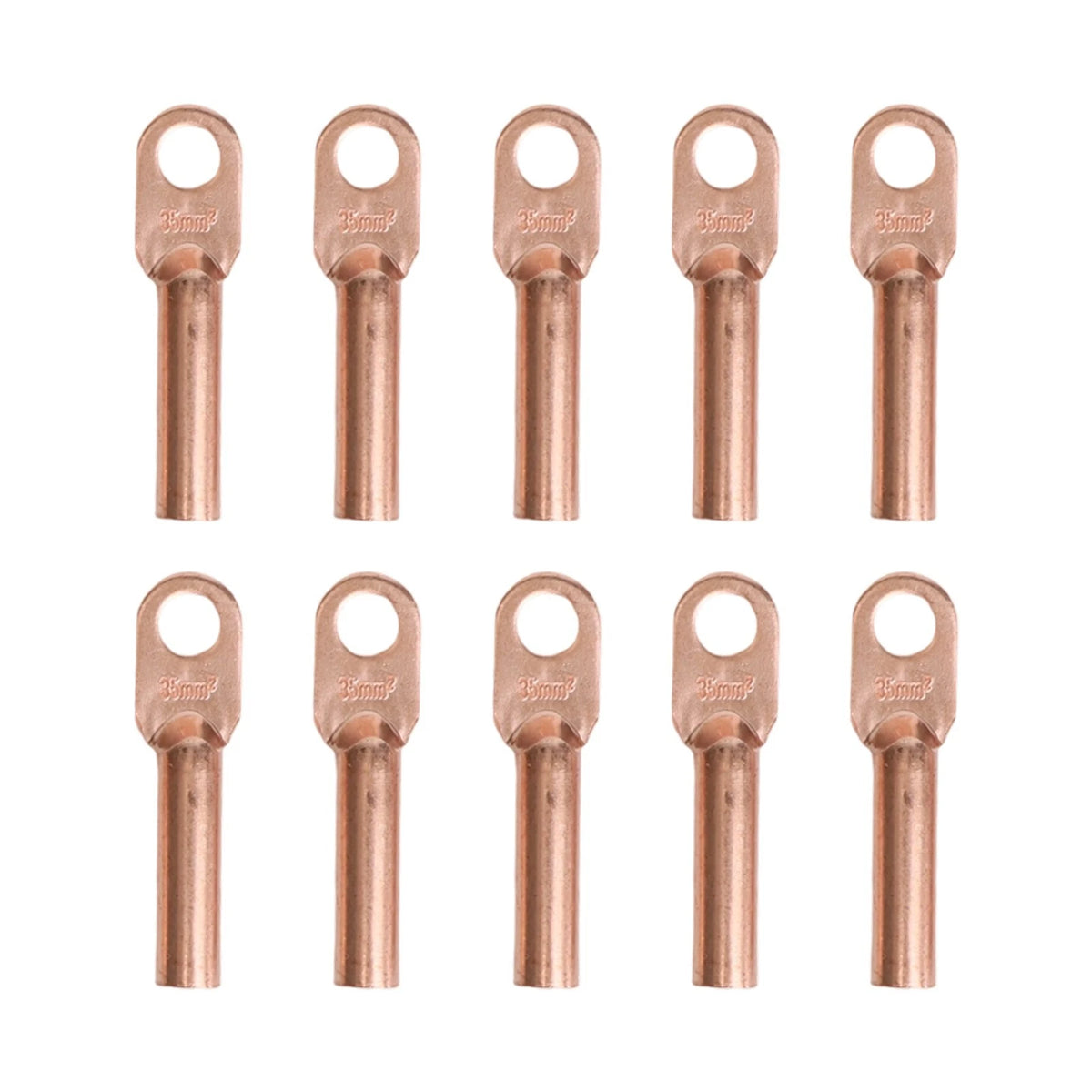 10PCS Red Copper Wire Crimp Connectors for Automotive Wiring