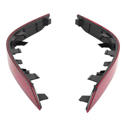 Bumper Reflector Pair for Mercedes-Benz GLK W204 (2013–2015) Red Lens ABS