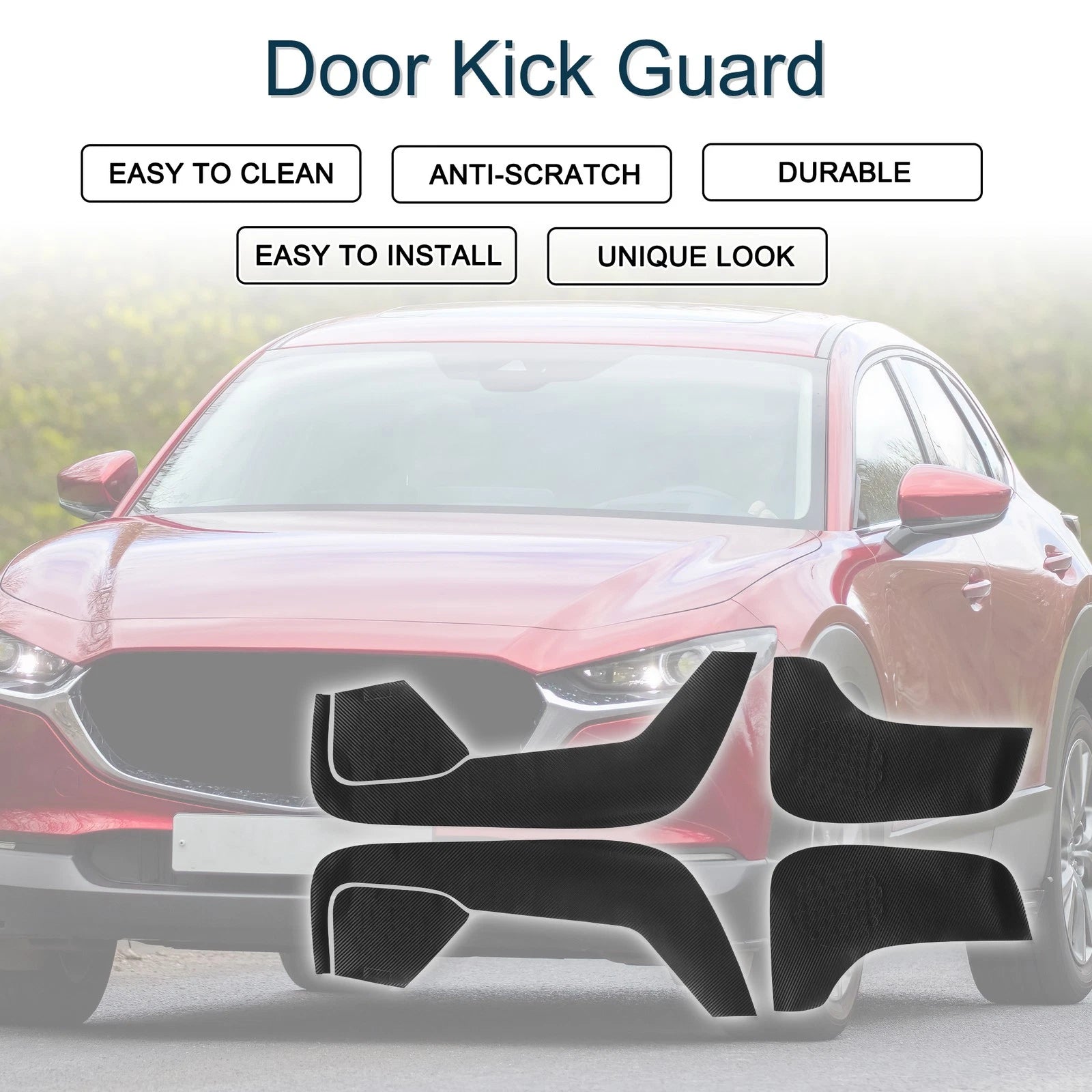 Door Kick Guard Set for Mazda CX-5 (2017–2021) Front Rear Protects Side