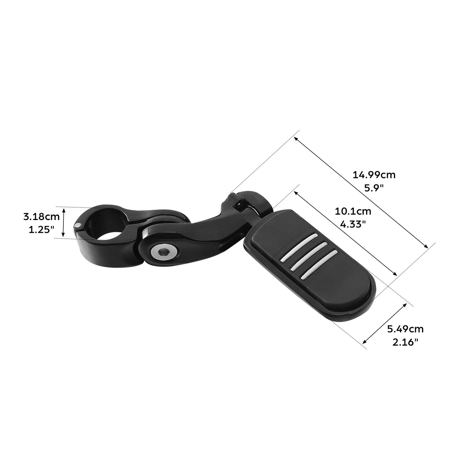 1.25" Short Angled Highway Pegs for Harley (Fits )