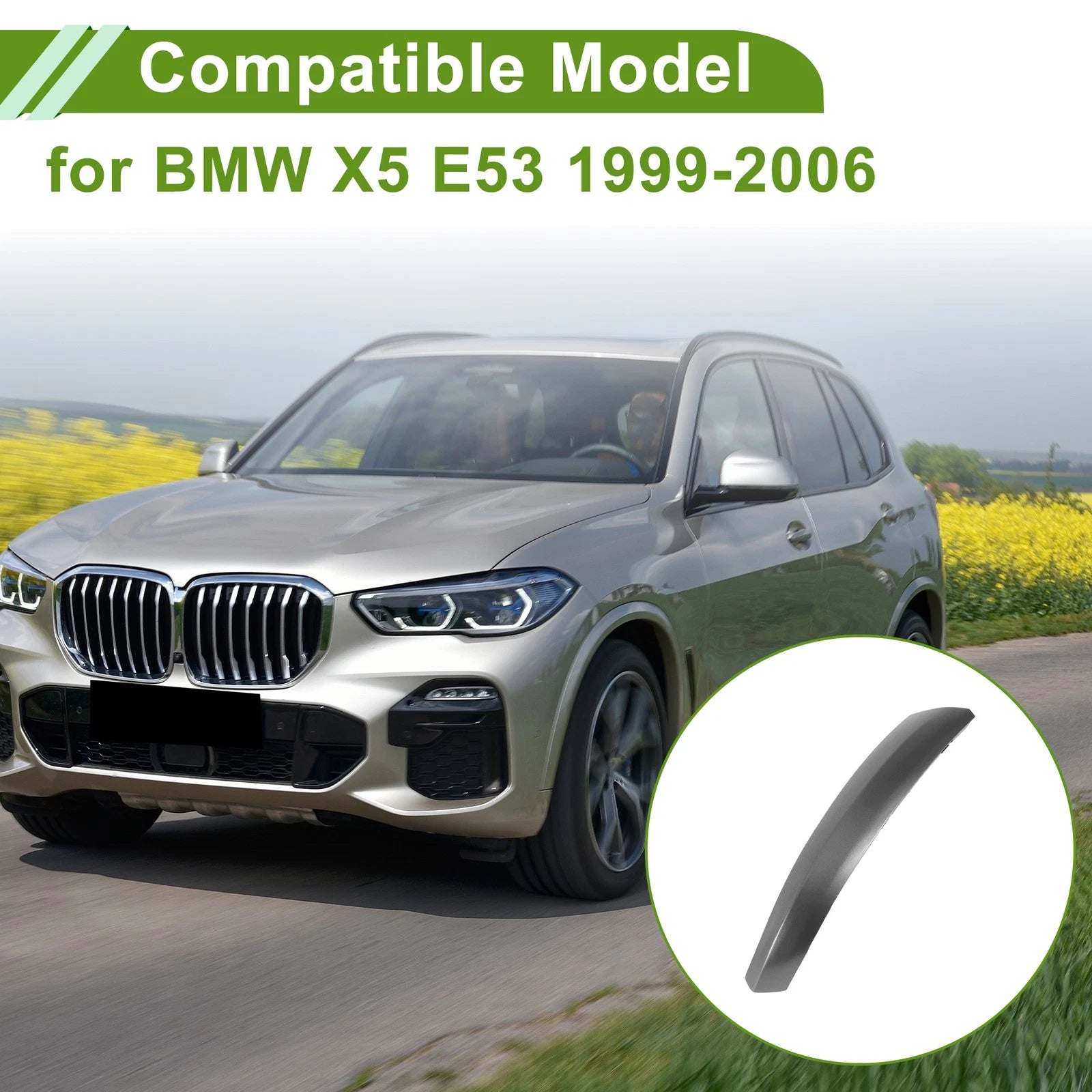 Door Handle Pull Trim Cover Replacement for BMW X5 E53 (1999–2006)
