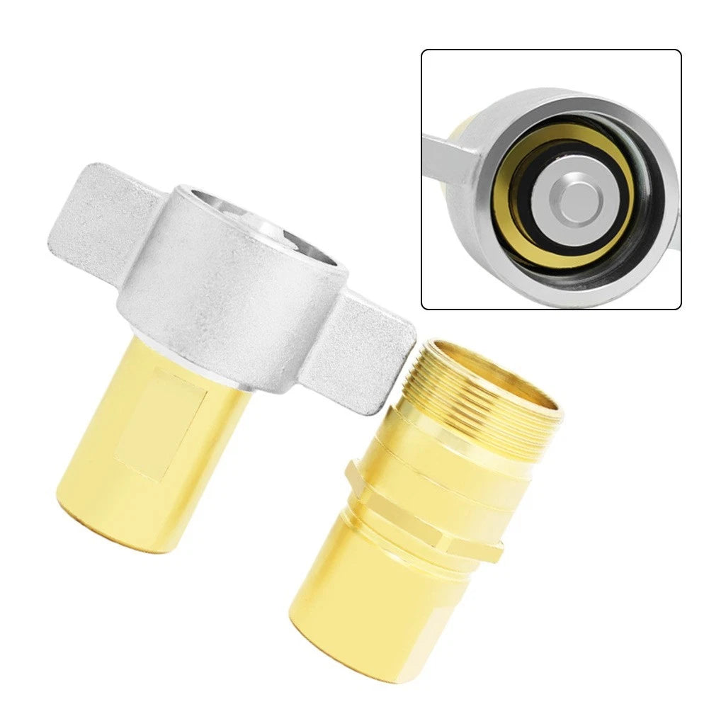 Threaded Brass Hydraulic Quick Connector for Vehicle (Cleaning Up to 70 MPa)