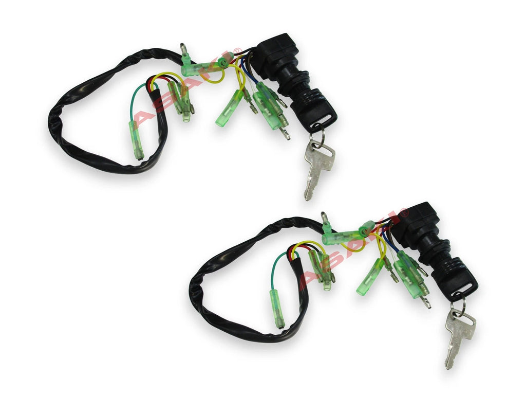 2X Ignition Switch Key Set 703-82510-43 for Yamaha Outboard (703 Control Box)