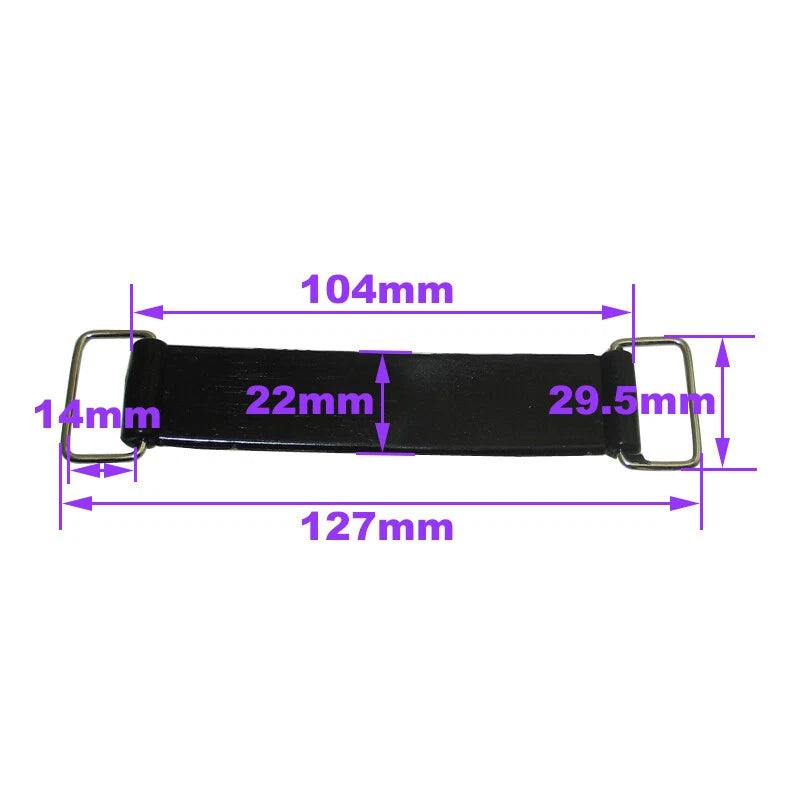 Rubber Battery Strap Belt for ATV Quad Go Kart Dirt Bike (127mm)