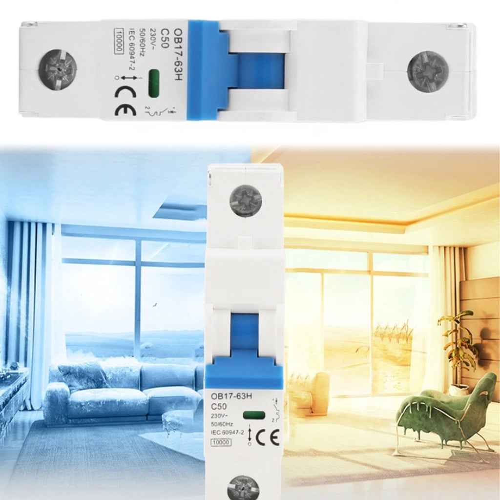 Miniature Circuit Breaker for 230V 400V AC Systems (C Curve)