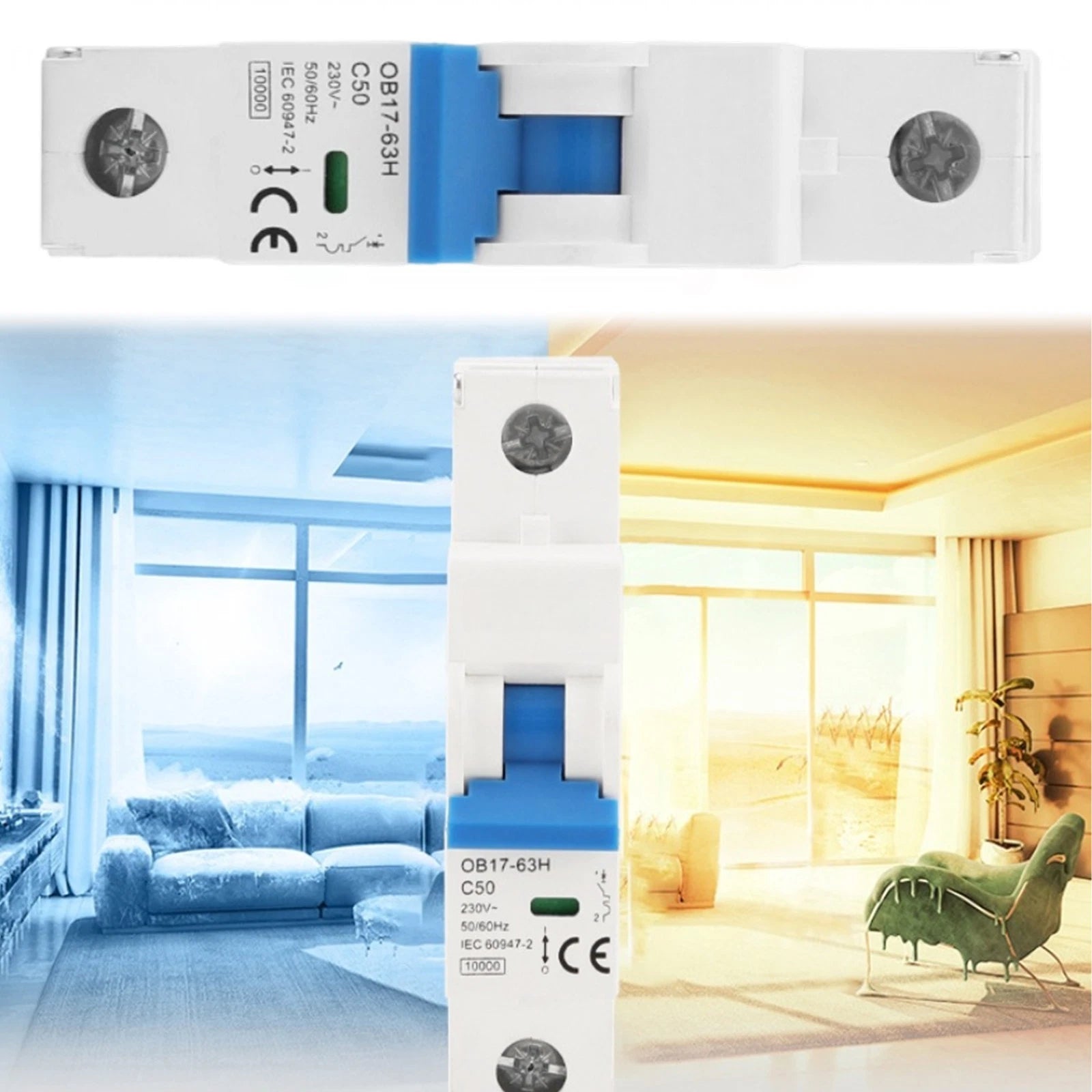 Miniature Circuit Breaker for 230V 400V AC Systems (C Curve)