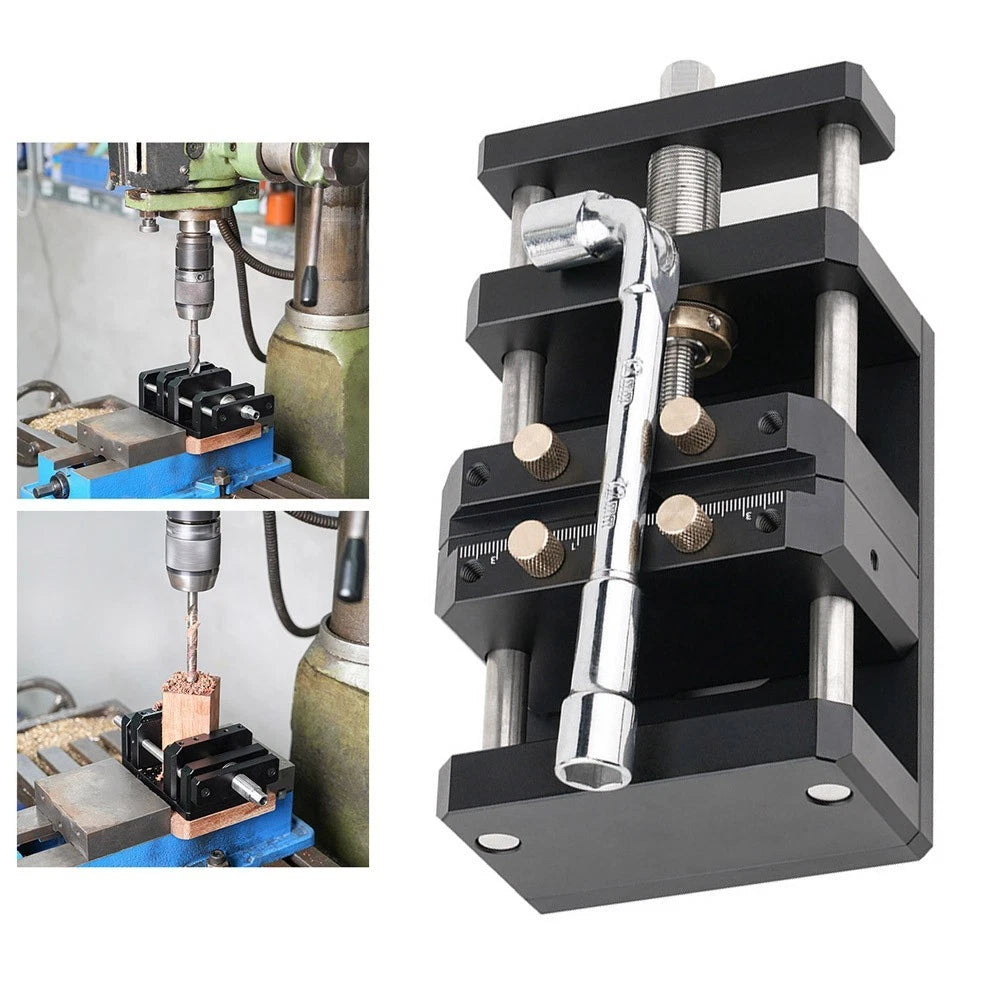 Self-Centering Vise for CNC Projects - Aluminum Alloy, Compact Design