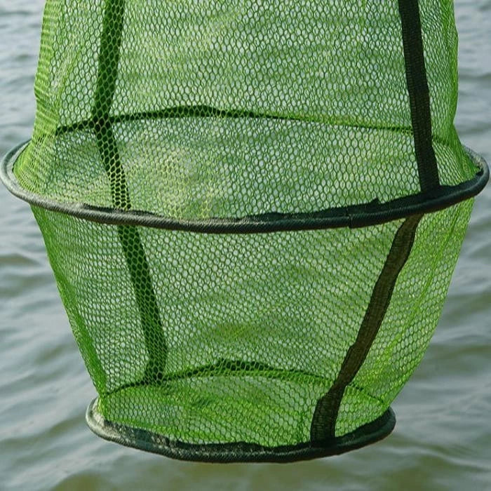 Collapsible Nylon Coated Crab Trap with Reinforced Steel Frame