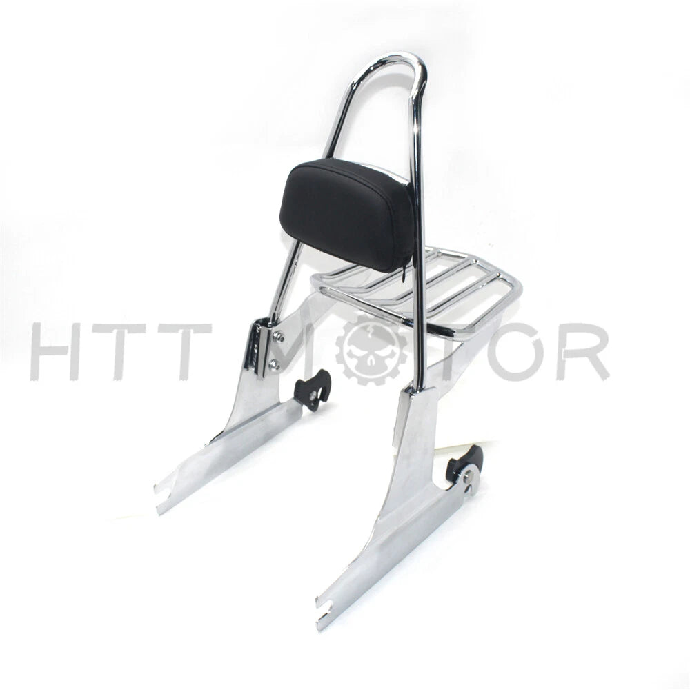 Sissy Bar Backrest & Luggage Rack for Harley Softail (2000–2023)