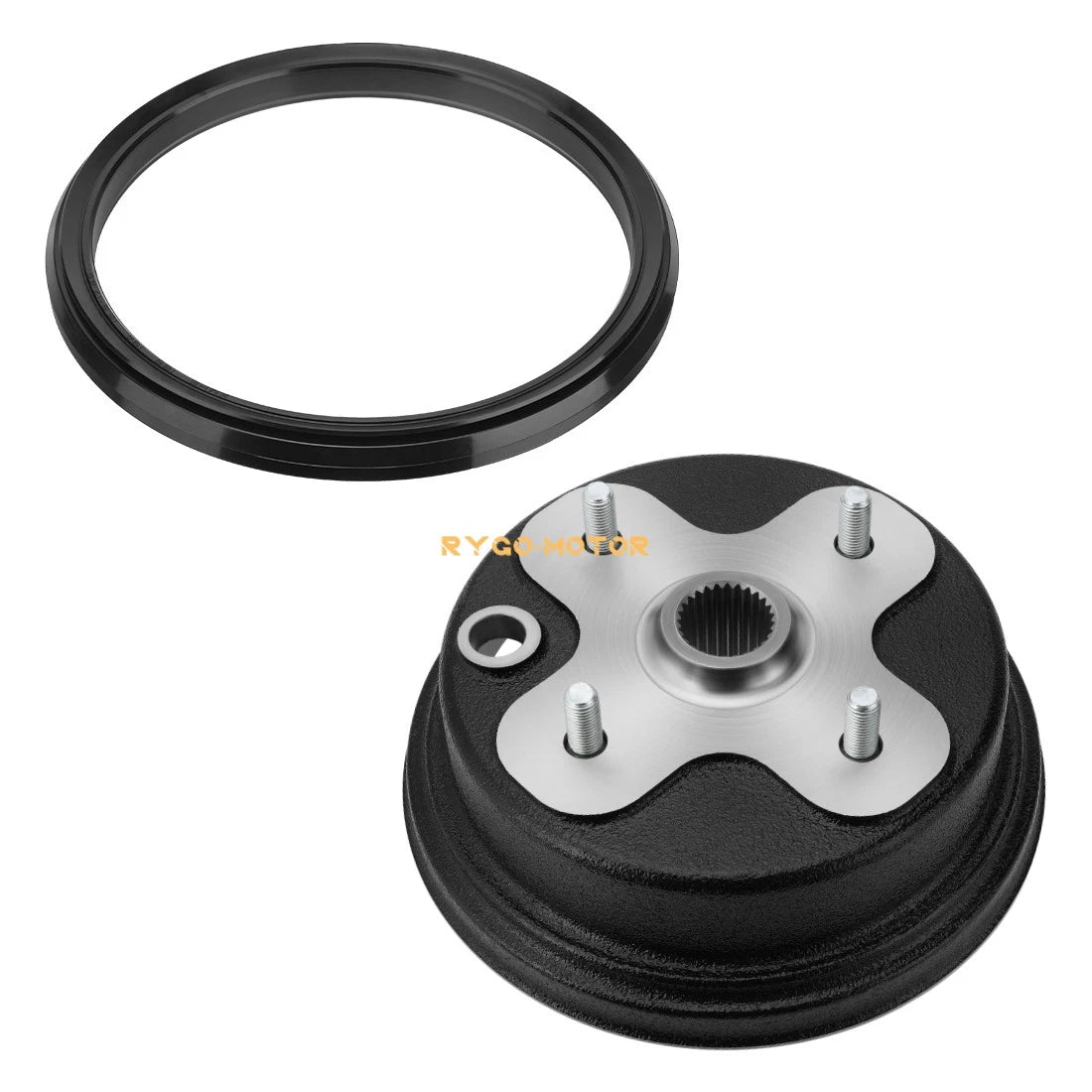 Front Wheel Brake Drum Hub w/Seal for Yamaha Kodiak 400 YFM400FW (1993–1998)