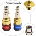 Extension Adapters Quick Coupler R134 Side Mount With Cap 2 Pcs