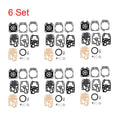 Set of 6 Carburetor Rebuild Kits for Walbro K20-WYJ D20-WYJ K10-WYB