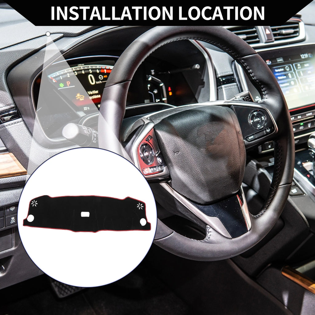 Dashboard Dash Cover Mat for Honda Vezel RV3 RV6 2021–2024 Protector Black