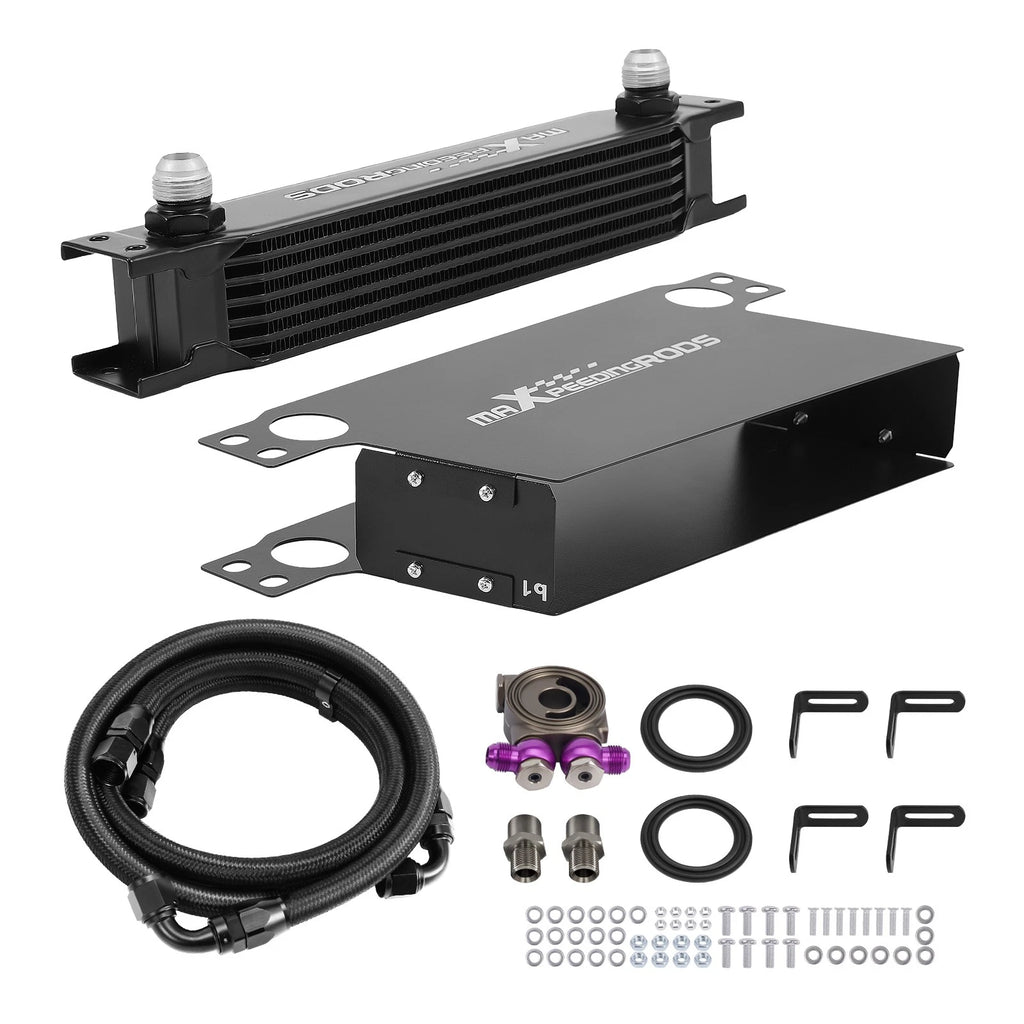 7 Row Engine Oil Cooler Kit for Universal Applications (10AN)