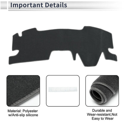 Dashboard Cover Mat for Toyota Yaris Cross (2021–2023) Gray