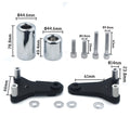 HTT Aluminum Chromed No Cut Frame Slider Crash Protector for Suzuki (2011–2020)