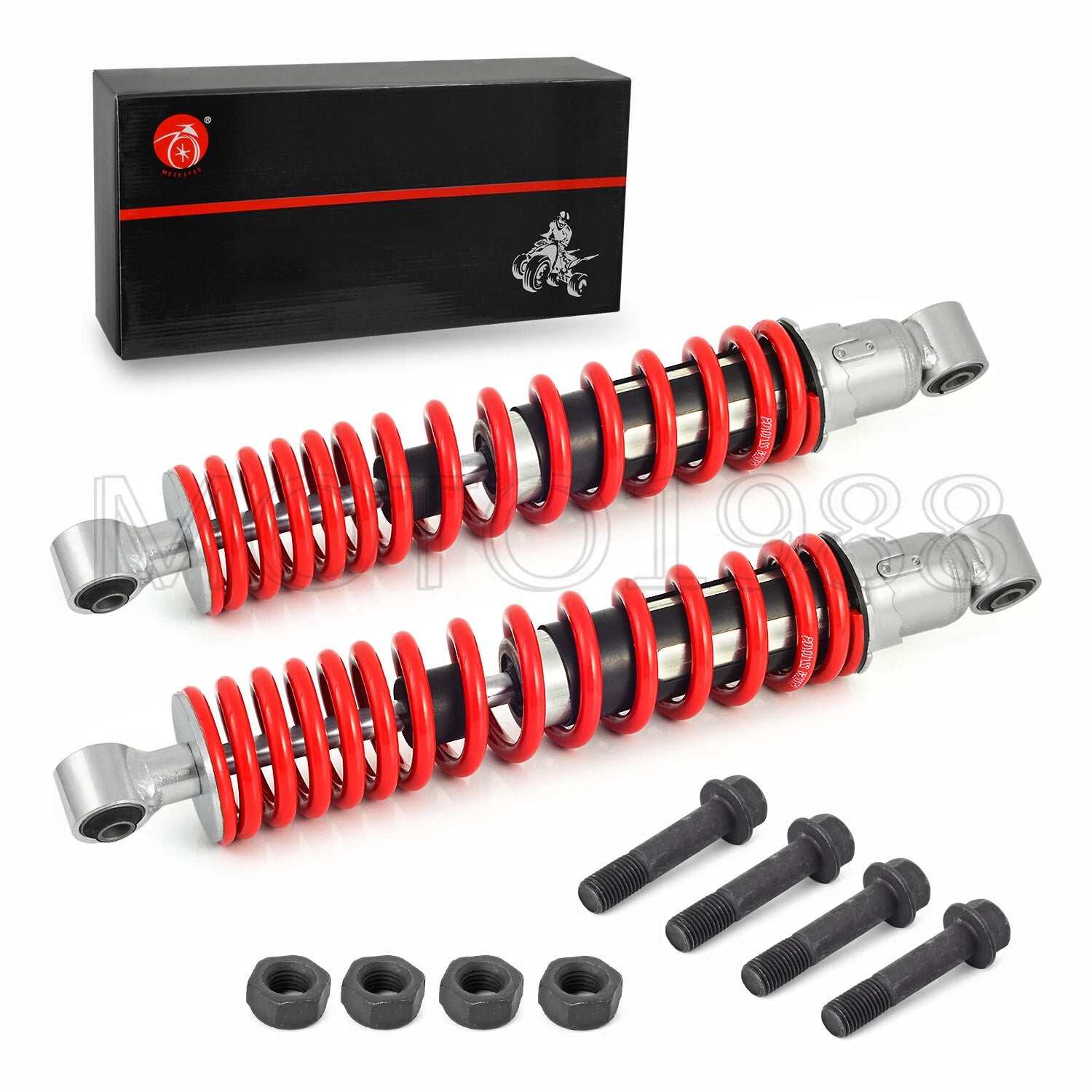 Front Shocks Absorber for Yamaha Banshee 350 (1987–2006) Red Spring & Bolt