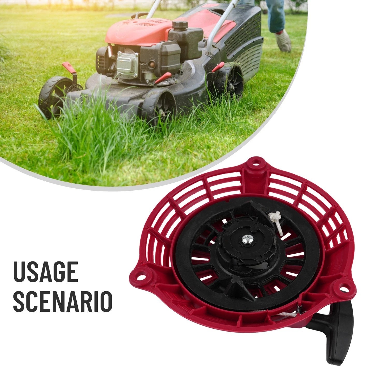 Cable Pull Starter for Lawn Mower (Metal)