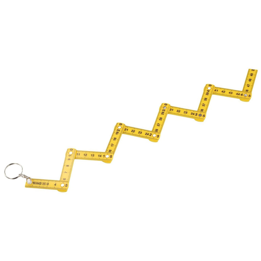 Folding Ruler Keychain 50cm Portable Measuring Tool for Professionals