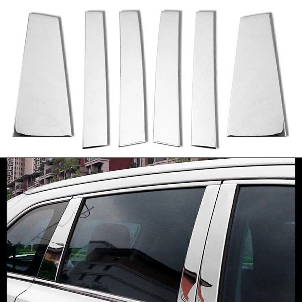 Chrome Window Pillar Post Trim for Toyota Highlander (2014–2019)