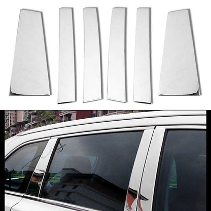 Chrome Window Pillar Post Trim for Toyota Highlander (2014–2019)